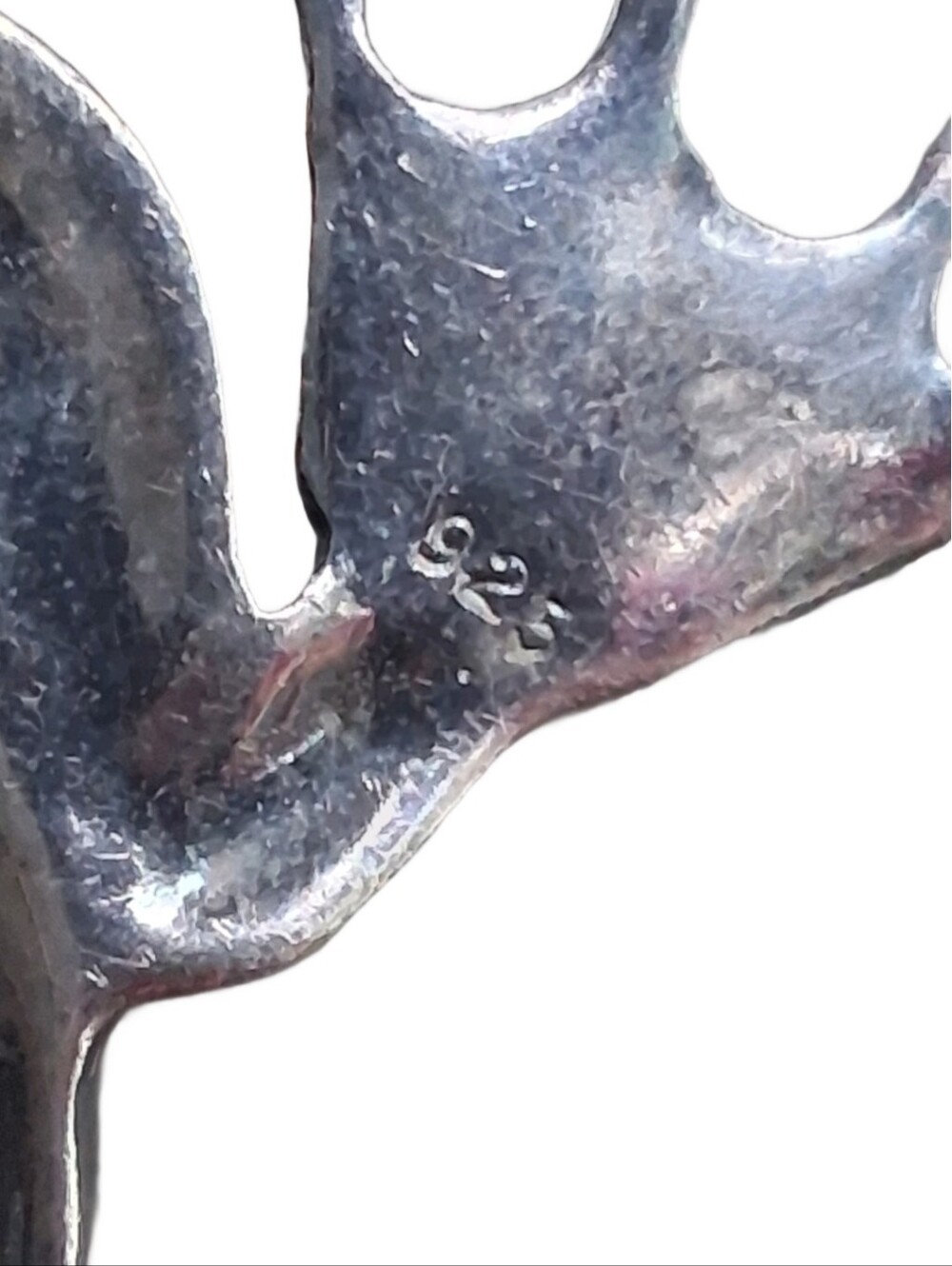 Vintage Sterling Silver Marcasite Onyx Frog Pin with Bow Accent - Picture 5 of 5